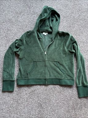 aerie Forest Green zip up sweatshirt